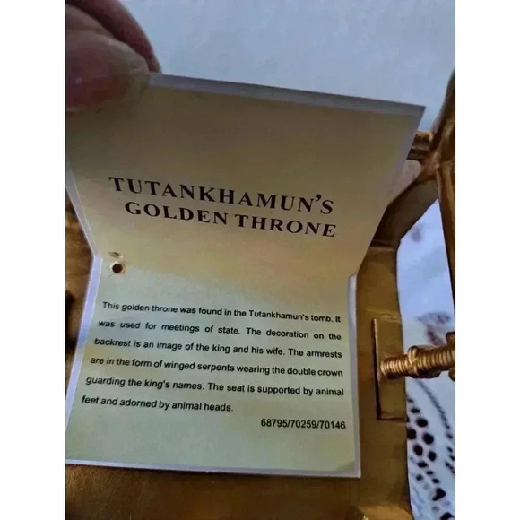Egyptian Collection Myths & LEGENDS TUTANKHAMUN'S GOLDEN THRONE - Picture 10 of 10